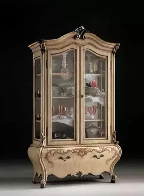 Produktbild von Vitrine Anrichte Schränke Design Italienische Möbel Schrank Luxus Regal