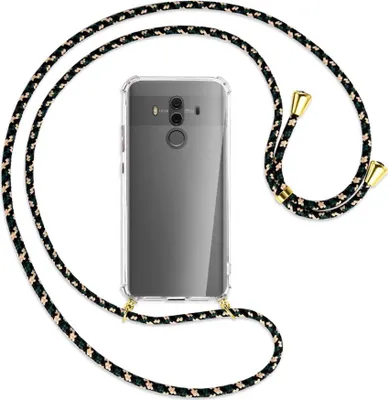 Produktbild von Handykette Backcover-Schutzhülle mit Band (Metall goldfarben) für Huawei Mate 10 Pro - camouflage