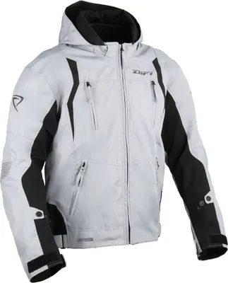 Produktbild von DIFI Krypton Aerotex Motorrad Textiljacke, hellgrau/schwarz, 3XL