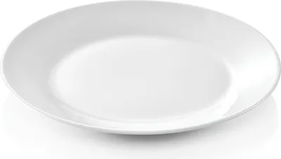 Produktbild von 48 flache Teller Ø 19 cm weiß, Porzellan