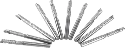 Obrázok produktu pre 10ks karbid volfrámu Endmill Single Flute špirálové CNC frézy 3.175x17mm