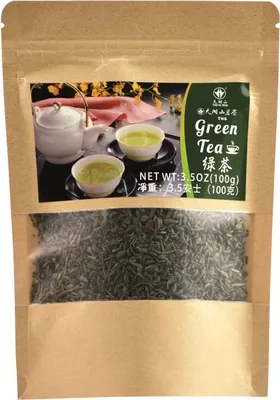 Immagine prodotto di Tè verde dell'Hunan 100 g di foglie di tè sfuse | Tè verde di Tian Hu Shan | Foglie di tè verde essiccato | Tè verde dell'Hunan