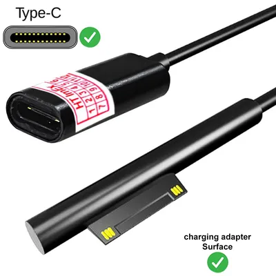 Produktbild von Ladegerät Adapter USB Typ C For Microsoft Surface Pro 7/6/5/4/3 Book/Book 2