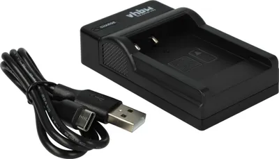 Produktbild von vhbw USB Ladegerät kompatibel mit Sony Cybershot DSC-WX150, DSC-WX100, DSC-W830, DSC-W810 Kamera Camcorder/Akku - Ladeschale, Ladeanzeige, 4,2 V