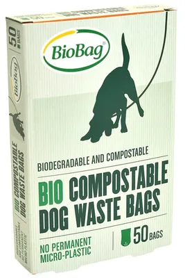 Produktbild von HUNDEKOTBEUTEL, 50 Stück (KOMPOSTIERBAR UND BIOLOGISCH ABBAUBAR) – BIOBAG