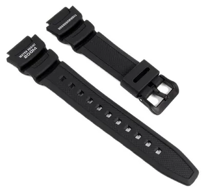 Produktbild von Casio Ersatzband Uhrenarmband Resin schwarz für Herrenuhr AQW-101-1AVW