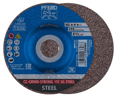 Zdjęcie produktu dla PFERD 64181115, 11,5 cm, 2,22 cm, 13300 RPM, 10 szt.