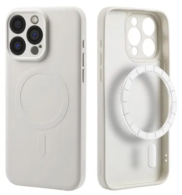 Imagen del producto de Funda de Colores con MagSafe para Apple iPhone 15 Pro Max - Beige