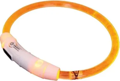 Zdjęcie produktu dla Obroża świecąca 35cm pomarańczowa Nobby