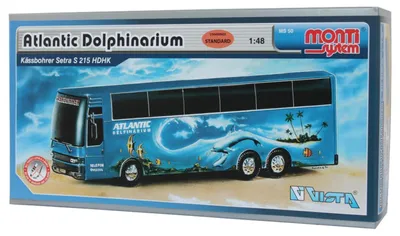 Produktbild von Stavebnice Monti System MS 50 Atlantic Dolphinarium Bus 1:48 v krabici 31,5x16,5x7,5cm