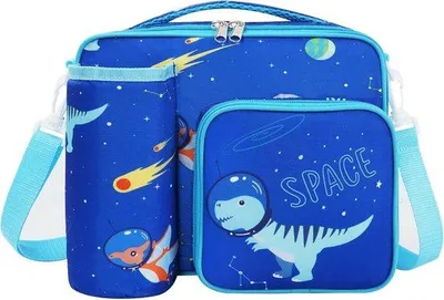 Produktbild von Famanu Kindertasche Dino - Blau, 8,6 L, für Vorschulkinder