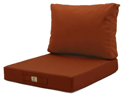 Image de Coussins pour salon de jardin déhoussable 60x70cm Terracotta
