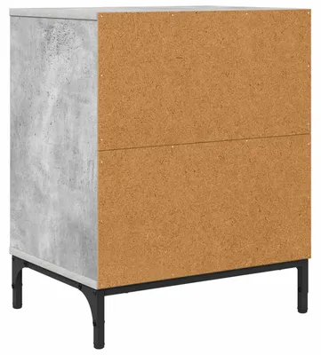 Produktbild von Nachttisch Betongrau 49 x 36 x 61 cm Holzwerkstoff