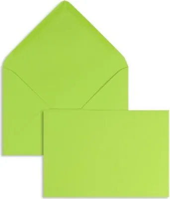 Produktbild von Briefumschläge 120x180mm 120g/qm gummiert VE=100 Stück lindgrün