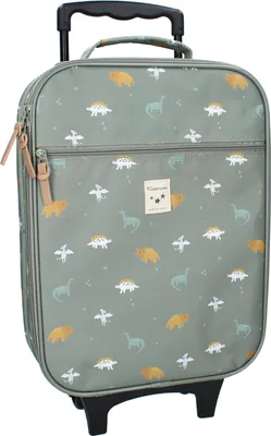 Produktbild von Kidzroom Trolley Kinderkoffer Dinosaurier - grüner Reisekoffer für Kinder