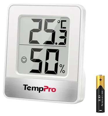 Produktbild von Digitale Raumthermometer Hygrometer, Feuchtigkeitsmesser, für Innenbereich, Temperatur- und