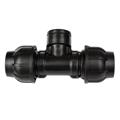 Produktbild von Gebo PE Rohr T-Stück 32mm x 3/4 Zoll Innengewinde Abzweig Verschraubung