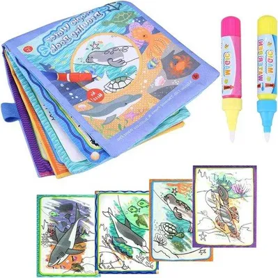Immagine prodotto di Malereibuch für Babys - Schildern - Spiel - Mit Feder - Unterhaltsame Kinder - Spiel 1.