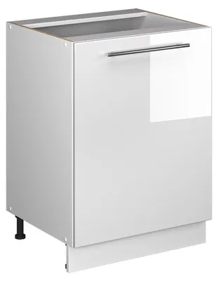 Obrázek produktu pro Spodní skříňka kuchyňské linky Vicco Fame-Line Bílá vysoký lesk/Bílá 60 cm 1 dvířka bez pracovní desky, Model 65141