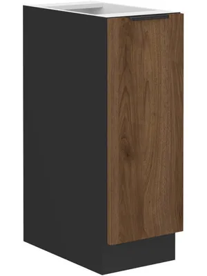 Obrázok produktu pre Výsuvná skrinka TOVA - šírka 30 cm, orech okapi / čierna