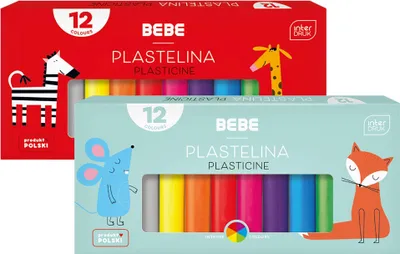 Produktbild von Interdruk Plastilin 12 Farben BeBe Kids