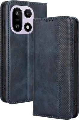 Produktbild von OnePlus 15 Hülle - Coverup Vintage Style Klapphülle - Blau