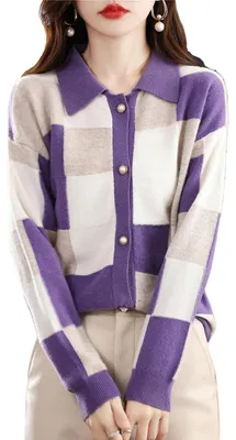 Productafbeelding van Dames Cashmere Gebreide Cardigan voor Herfst en Winter