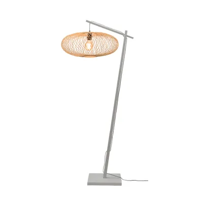 Obrázok produktu pre GOOD&MOJO - Stojacia lampa Cango - Bambusová biela/prírodná - 36x60x176cm do obývačky, spálne