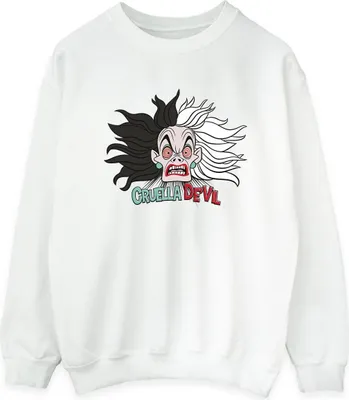 Produktbild von Disney - "Crazy" Sweatshirt für Damen BI42338 (L) (Weiß)