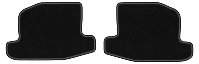 Produktbild von Velours-Fußmatten Hinten für Volkswagen Lupo 1997-2005 (Schrägheck) – 2-tlg, Schwarz, passgenau – Wielganizator LUX