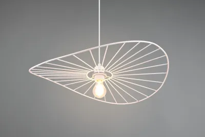 Obrázek produktu pro Reality Chapeau závěsné světlo E27 ⌀60cm bílé matné