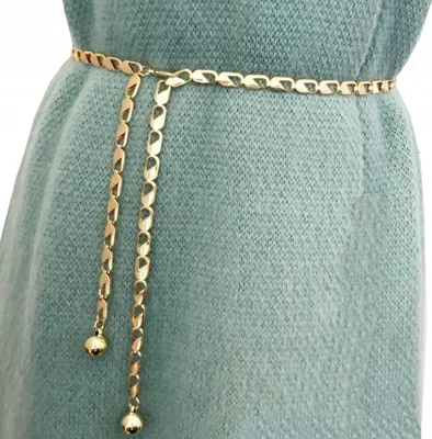 Produktbild von Damenmode - Goldener Damengürtel - Trend - Elegant - Modisch - Vielseitig - s Accessoire