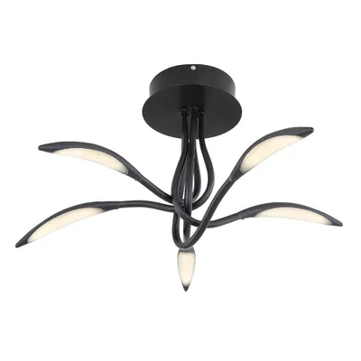 Produktbild von LED Deckenleuchte, geschwungen, schwarz, D 68 cm