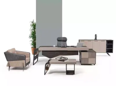 Produktbild von Luxus Arbeitszimmer Eckschreibtisch Designer Möbel Büromöbel Tische Schreibtisch