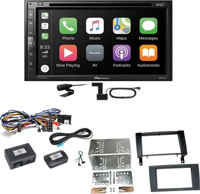 Produktbild von Pioneer AVH-Z5200DAB Android Auto Carplay Einbauset für Mercedes SLK R171