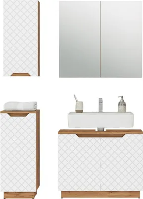 Produktbild von Badmöbel-Set Vicco Lotta Weiß 4 Teile, Model 59544