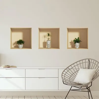 Produktbild von Pflanzenaufkleber mit 3D-Effekt, 30 x 90 cm