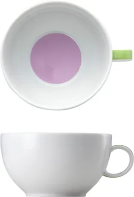 Produktbild von Thomas Sunny Day Cappuccinotasse, Obertasse, Porzellan, Sunny Stripes / Bunt Gestreift, Spülmaschinenfest, 380 ml, 14672