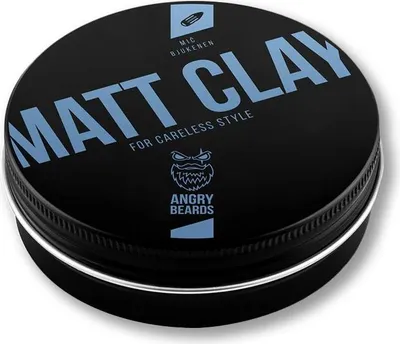 Obrázok produktu pre Íl na styling vlasov Angry Beards Matt Clay Mič Bjukenen 100 g