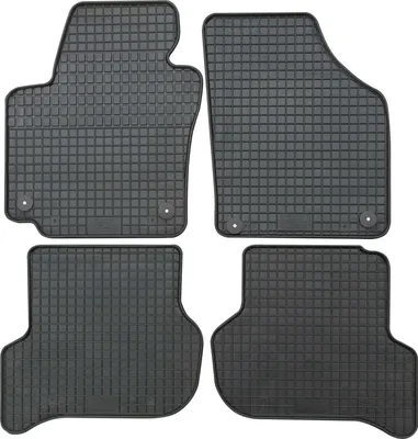 Produktbild von für VW Golf V Plus ab 02/2007-04/2014 Passform PETEX Gummimatten 4-teilig schwarz Allwettermatten Gummifußmatten