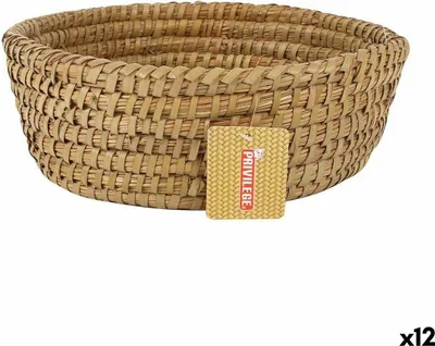 Image de Panier polyvalent Privilege Corne Marron 27 x 27 x 9 cm panier circulaire (12 pièces)