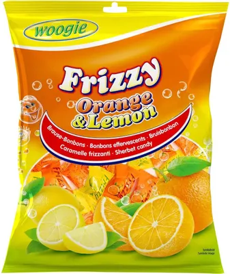 Produktbild von Woogie Frizzy Orange & Zitrone Sektbonbons 170 g