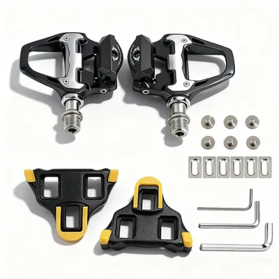 Produktbild von Rennrad-Klickpedale R21 mit Cleats Set, Aluminiumlegierung, 9/16 Zoll, -SL kompatibel, Cr-Mo Achse