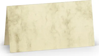 Produktbild von Tischkarte Paperado - 10 x 10 cm, 200 g/qm, chamois marmora, 100 St.
