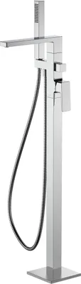 Produktbild von Avapax | Badewannenarmatur - Chrom Glänzend - Duschset - Freistehend - Badezimmerarmatur