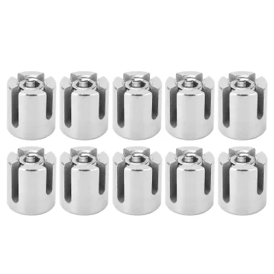 Obrázek produktu pro 10 ks Křížová kabelová svorka z nerezové oceli Drátěné zábradlí Svorka pro vnitřní venkovní M8 3mm / 0,12in
