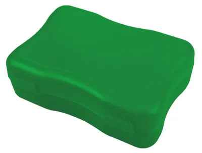 Produktbild von Brotdose "Wave" klein - BPA-freie Lunchbox mit Klickverschluss - Nachhaltige Pausenbox  Germany für Kinder in Schule & Kindergarten - trend-grün PP