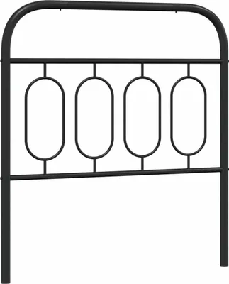 Produktbild von vidaXL Ersatz-Kopfteil Metall Schwarz 90 cm