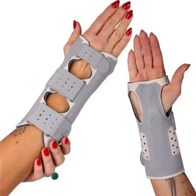 Immagine prodotto di FIT4MED | Ortesi per polso - Grigio chiaro - Circonferenza polso 15-25 cm - Ortesi universale per polso - Lunghezza 21 cm