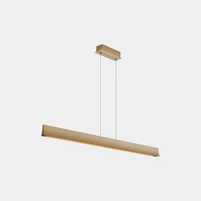 Image de Suspension LEDS C4 Bravo - 40,7 W, blanc chaud, 4256 lm, doré